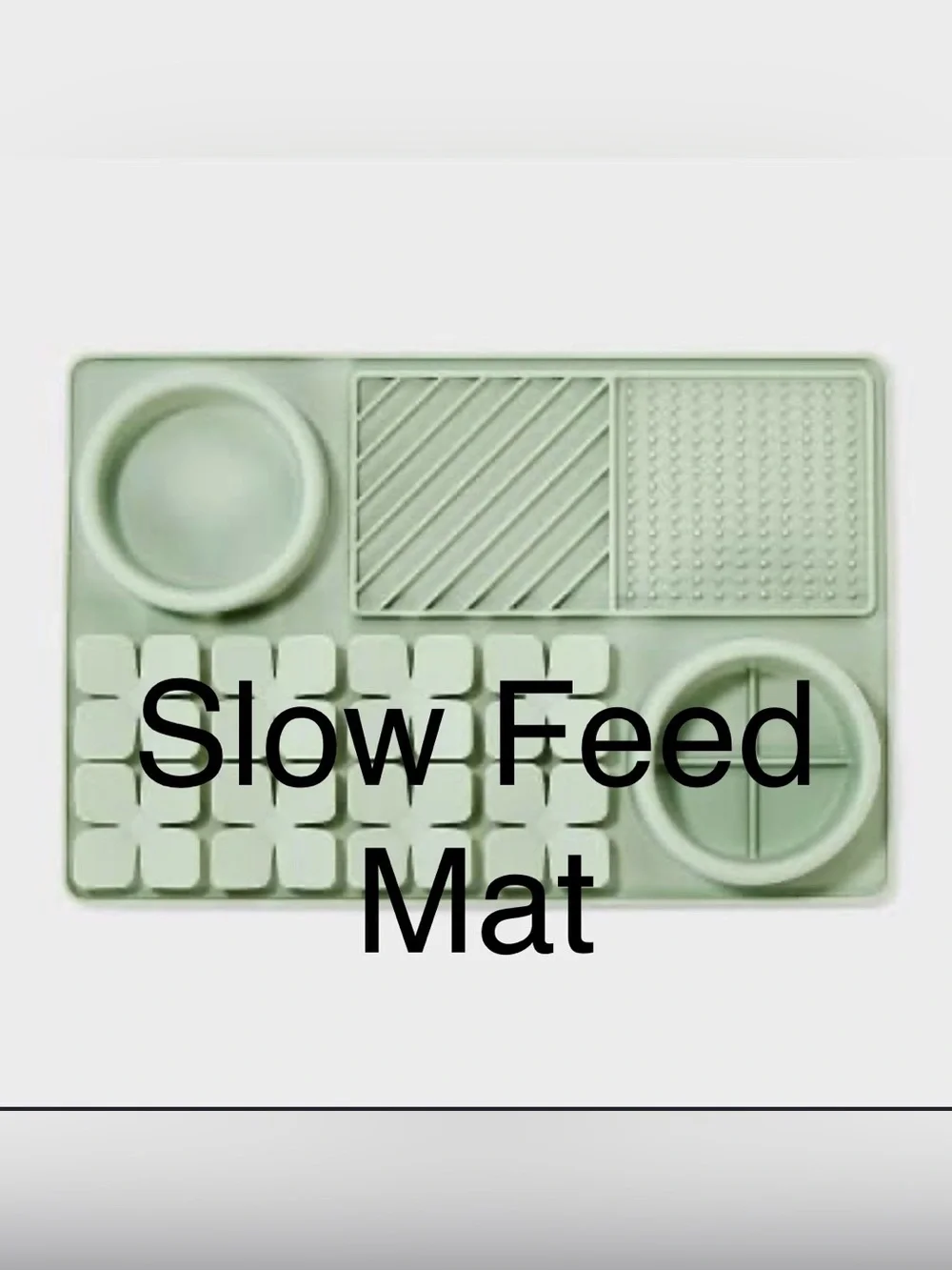 New Boots & Barkley Slow Lick Dog Feeding Mat, Sage Green